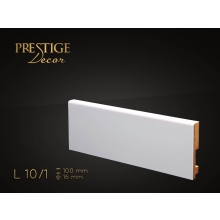 Listwa przypodłogowa MDF Prestige Decor L 10/1 - 16mm - biała - RAL 9003/RAL 9016 - ZAPYTAJ O RABAT