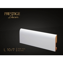 Listwa przypodłogowa MDF Prestige Decor L 10/7 - 16mm - biała - RAL 9003/RAL 9016 - ZAPYTAJ O RABAT