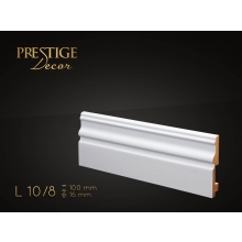 Listwa przypodłogowa MDF Prestige Decor L 10/8 - 16mm - biała - RAL 9003/RAL 9016 - ZAPYTAJ O RABAT