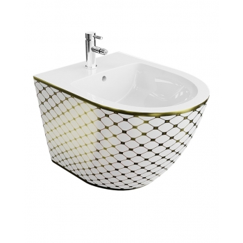 Bidet wiszący Lavita Sofi Checked Gold